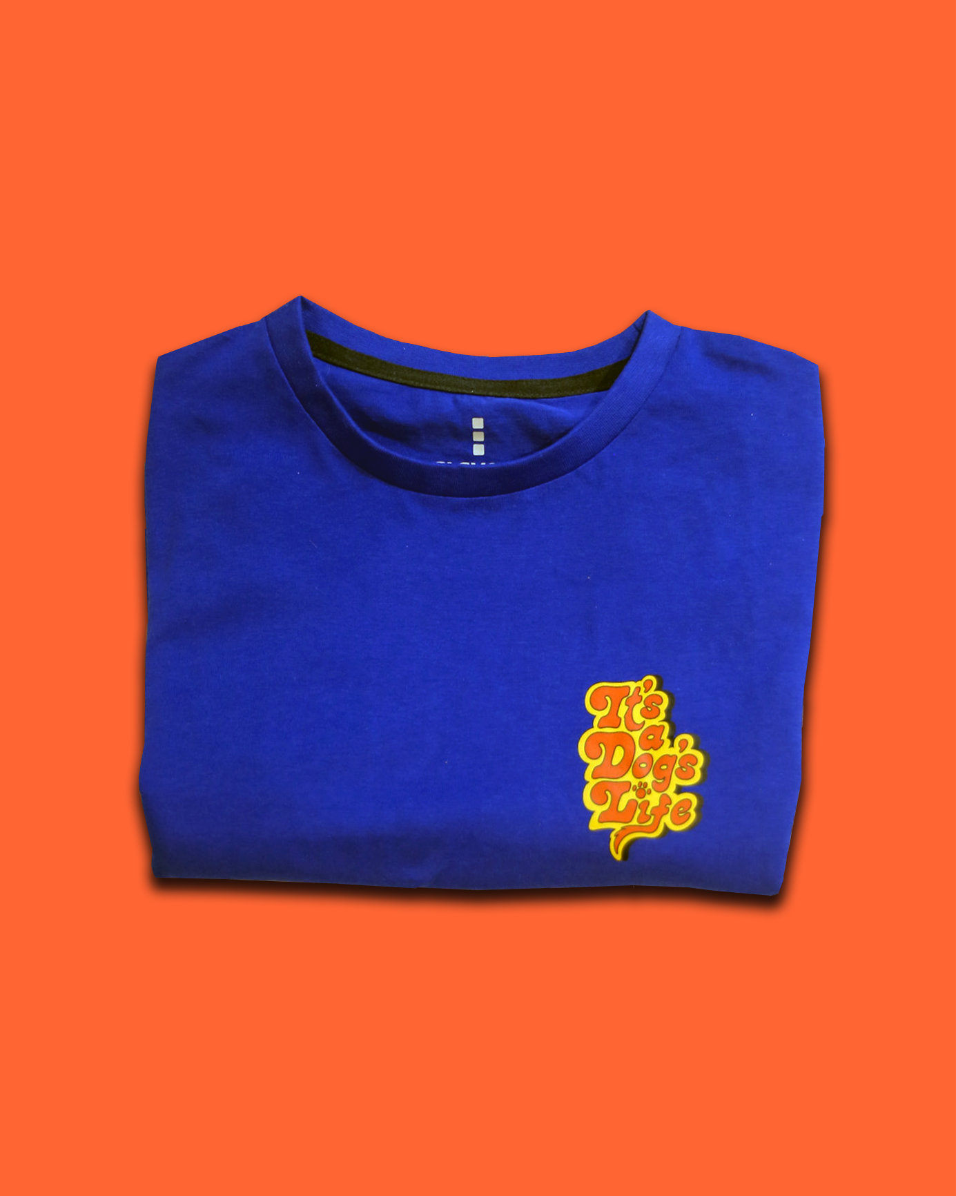 Royal Blue Cotton ‘It’s a Dog’s Life’ Unisex Classic T-shirt
