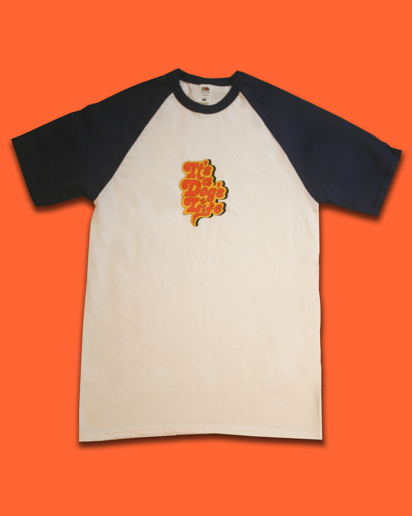 Contrast ‘It’s a Dog’s Life’ Unisex Baseball Shirt
