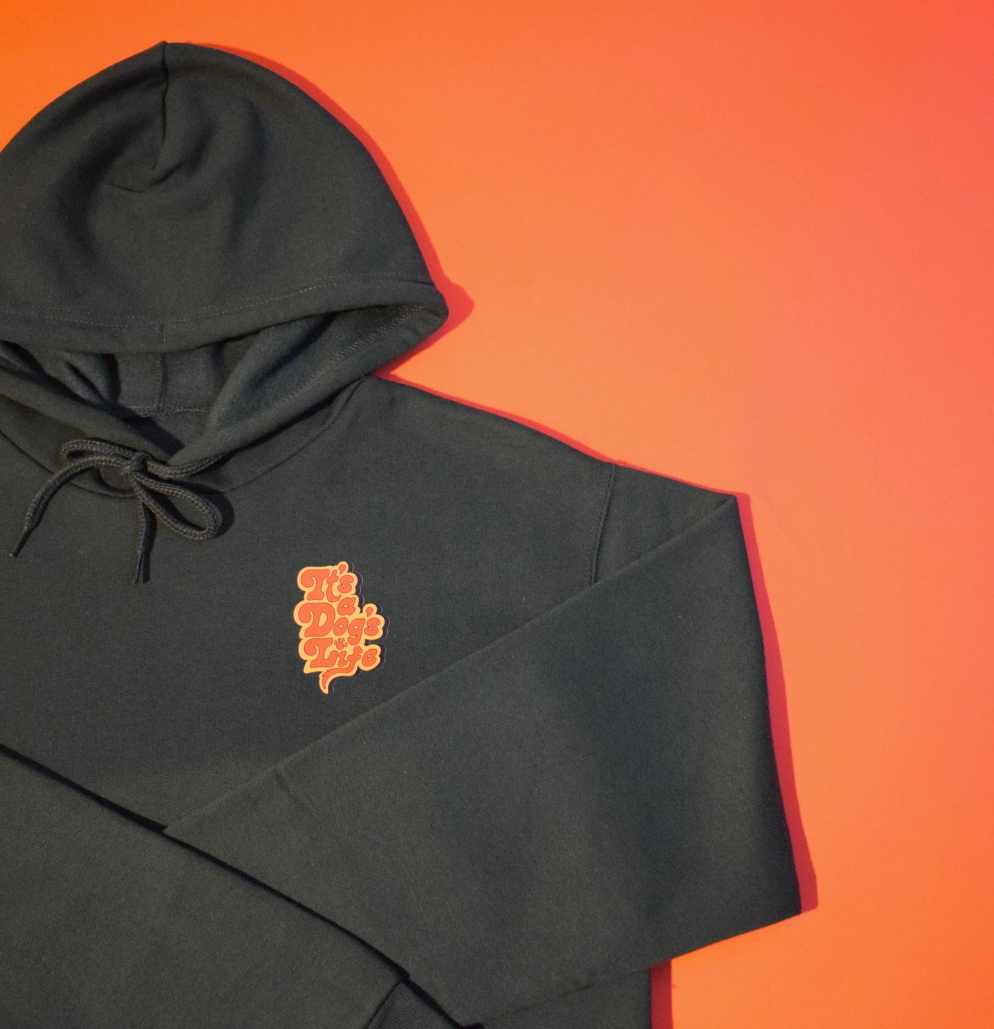 Forest Green ‘It’s a Dog’s Life’ Unisex Classic Hoodie
